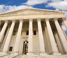 US Supreme Court building front view ACA Obamacare