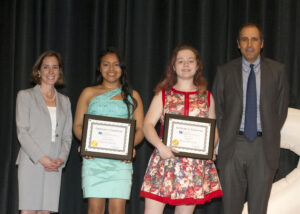 Southampton high school scholarship recipients, David Dubin and Alexandra Halsey-Storch