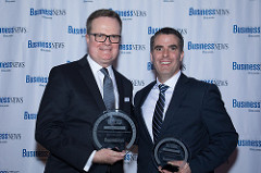 Senior Partner John Shea Partner Patrick Fife accepting LIBN award
