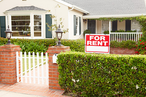outside of house with house for rent sign Southold town rental permits